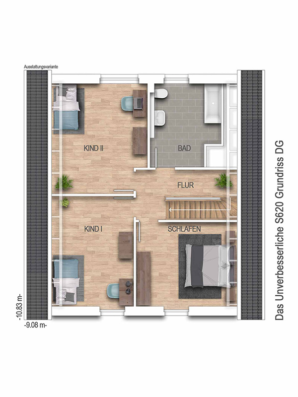 Dachgeschoss Einfamilienhaus Lonnig