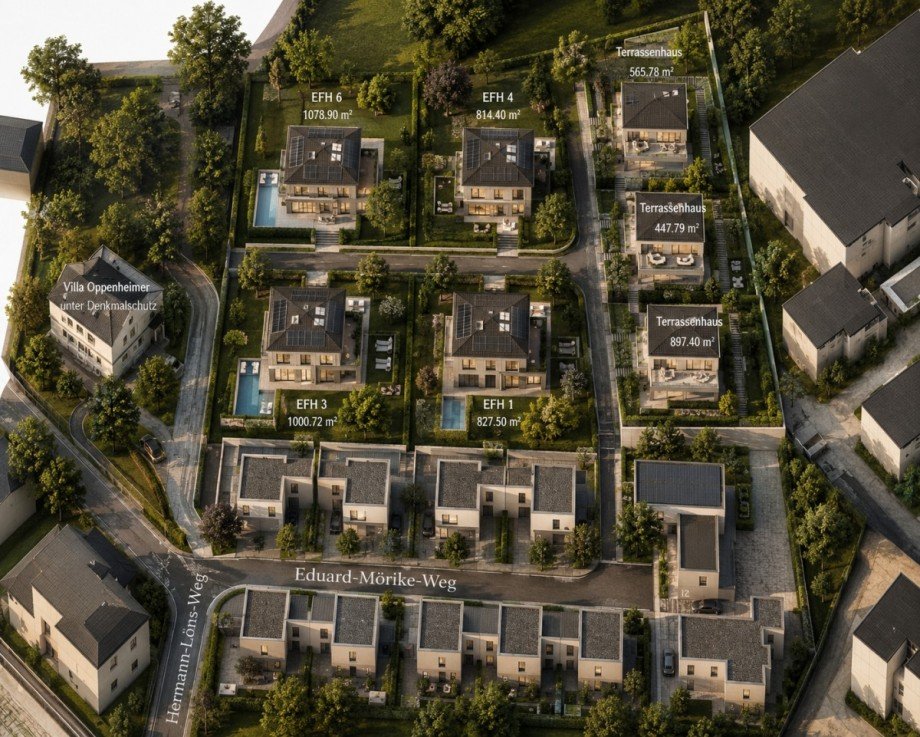 Visualisierung Baugebiet Einfamilienhaus Saarbr�cken