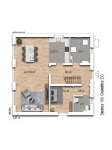 Grundriss Erdgeschoss Ein Traumhaus in Wolfsburg!