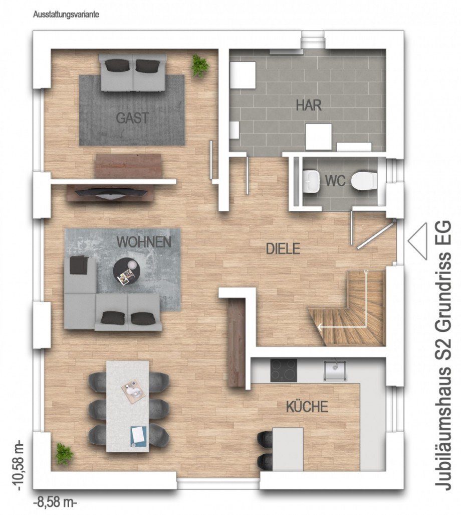 Erdgeschoss Einfamilienhaus Monschau / Konzen