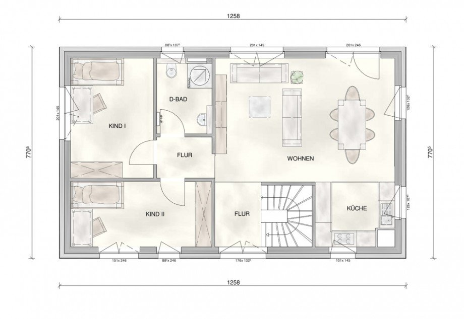 Grundriss_EG Bungalow Brohl-L�tzing