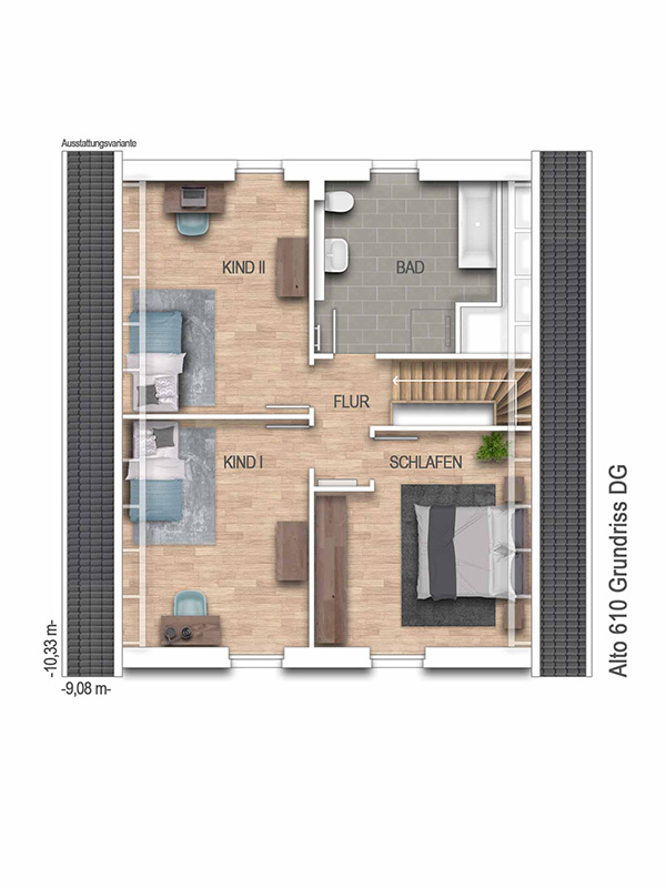 Grundriss Dachgeschoss Einfamilienhaus Kamen