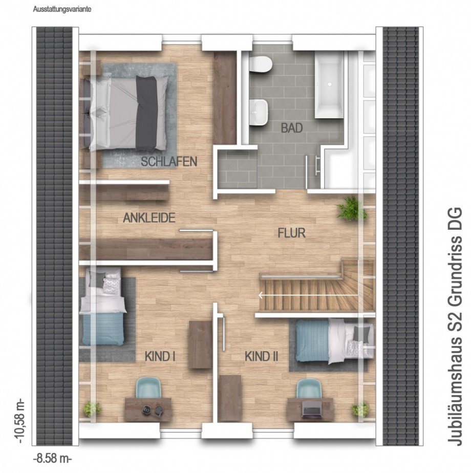 Dachgeschoss Einfamilienhaus Monschau / Konzen