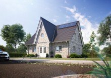Visualisierung mit optionaler Verblendfassade und optionalem Friesengiebel Ein massives Traumhaus in Traumlage!