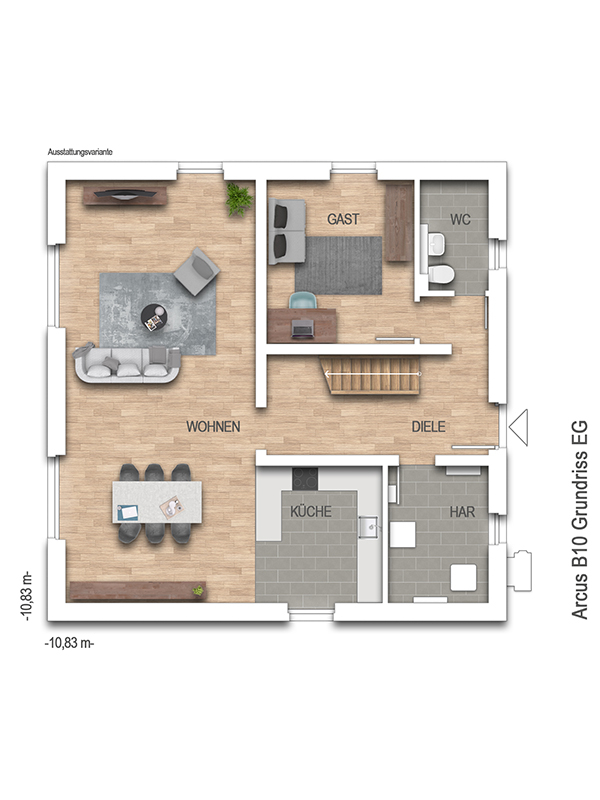 Erdgeschoss Einfamilienhaus H�rtgenwald / Gey